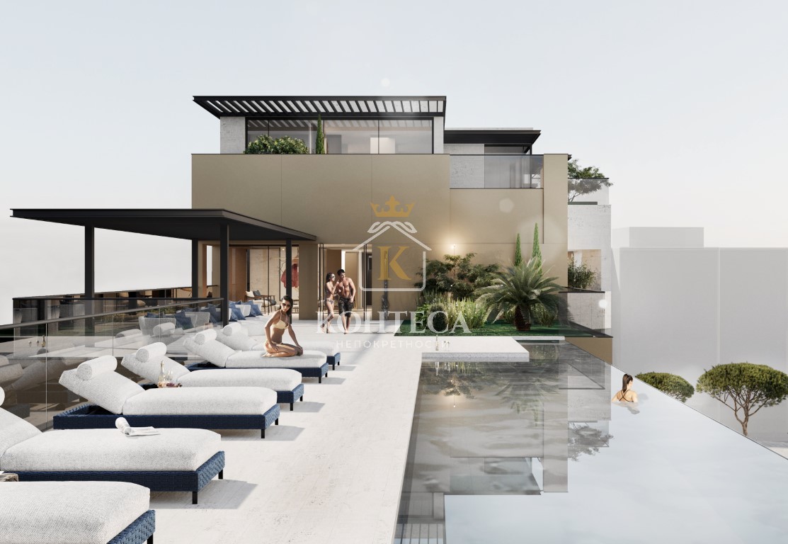 Two bedroom apartment in a new luxury residential complex with a swimming pool, Tivat
