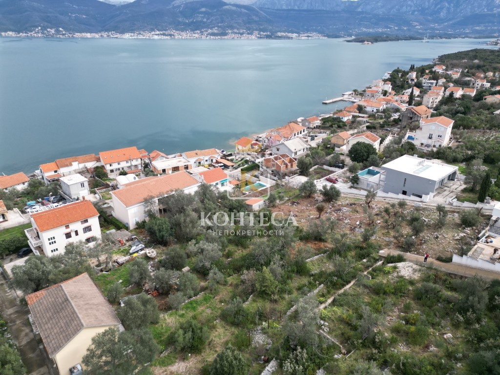 Excellent, urbanized plot of land with sea view - Krašići, Tivat